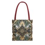 Geometric Pattern Tote Bag - Art Deco Design