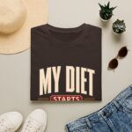 My Diet Starts Tomorrow T-Shirt — Funny Fitness / Diet Humor Tee