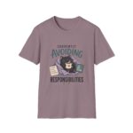 Currently Avoiding Responsibilities Funny Cat T-Shirt — Lazy Day Tee