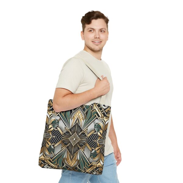 Geometric Pattern Tote Bag - Art Deco Design