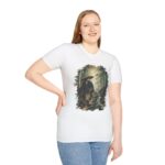Samurai with Straw Hat Bamboo Forest T-Shirt | Japanese Warrior Illustration