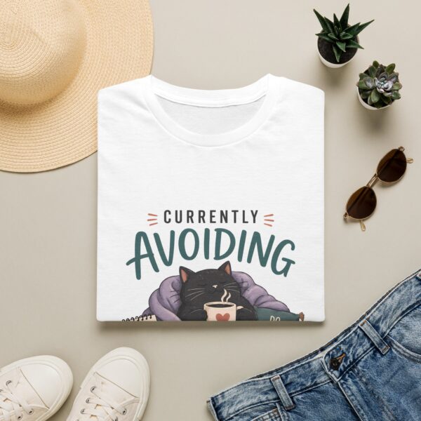 Currently Avoiding Responsibilities Funny Cat T-Shirt — Lazy Day Tee