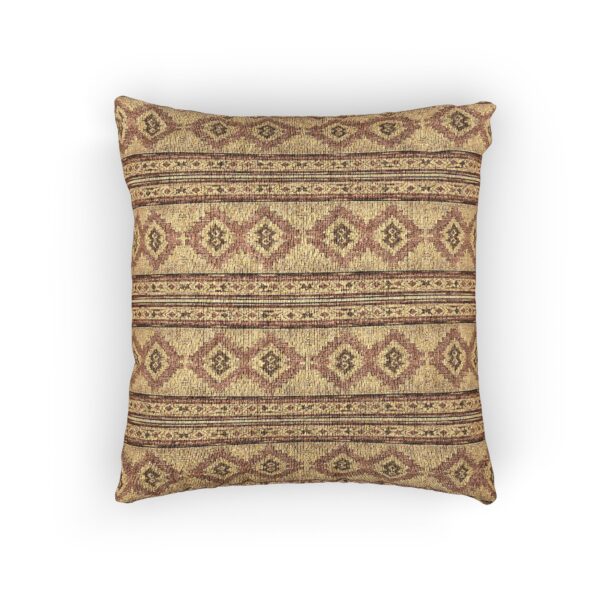 Boho Tribal Woven Pillow | Ikat Pattern Decorative Cushion