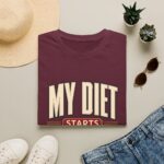 My Diet Starts Tomorrow T-Shirt — Funny Fitness / Diet Humor Tee