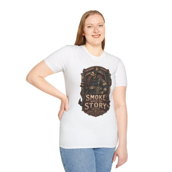 Firefighter Heritage T-Shirt - "Smoke Tells the Story" Vintage Firefighter Tee
