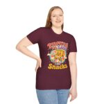 Powered by Love & Snacks Retro Snack Cartoon T-Shirt