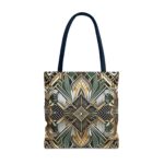 Geometric Pattern Tote Bag - Art Deco Design