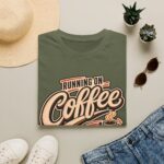 Running on Coffee T-Shirt — “Running on Coffee and Questionable Decisions” - Humor Graphic Tee