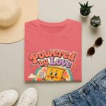 Powered by Love & Snacks Retro Snack Cartoon T-Shirt