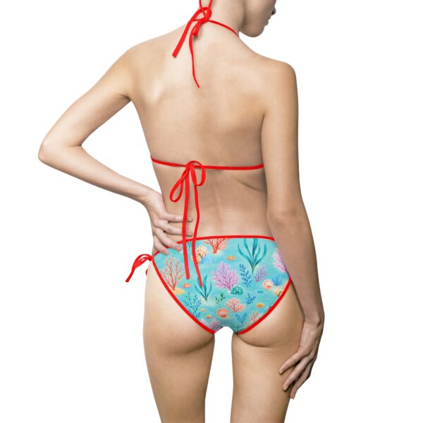 Coral Reef Triangle Bikini — Women's Tie-Side Swimsuit