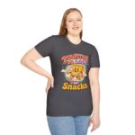 Powered by Love & Snacks Retro Snack Cartoon T-Shirt