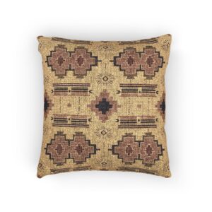 Geometric Southwestern Woven Pillow | Aztec Pattern Throw Pillow