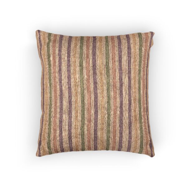 Neutral Striped Woven Pillow, Boho Rustic Throw Pillow