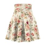 Vintage Rose Bouquet Skater Skirt | Floral Print AOP