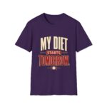 My Diet Starts Tomorrow T-Shirt — Funny Fitness / Diet Humor Tee