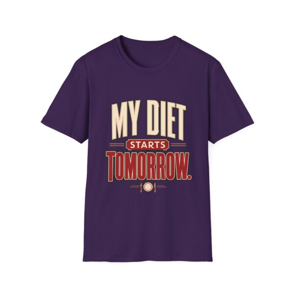 My Diet Starts Tomorrow T-Shirt — Funny Fitness / Diet Humor Tee