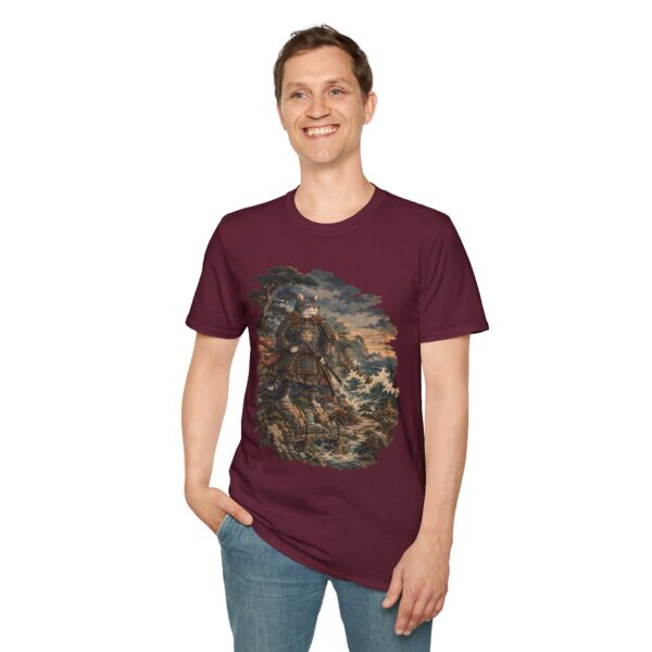 Samurai Cat Ukiyo-e T-Shirt — Vintage Warrior Art Tee
