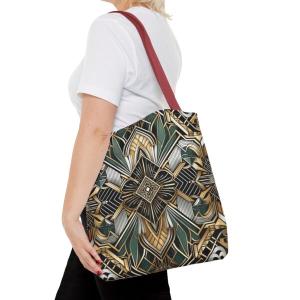 Geometric Pattern Tote Bag - Art Deco Design