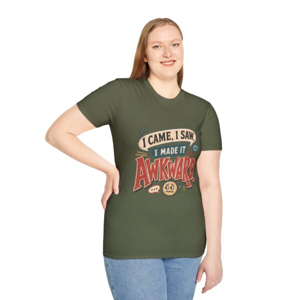 Awkward Moment T-Shirt — "I Came, I Saw, I Made It Awkward" Funny Graphic Tee