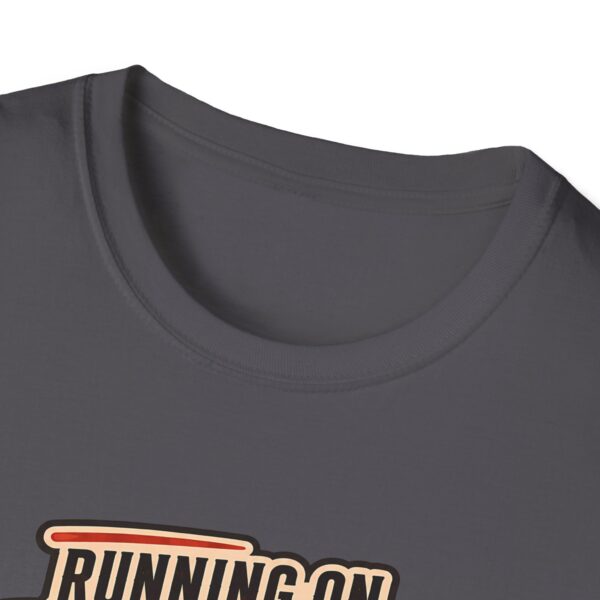 Running on Coffee T-Shirt — “Running on Coffee and Questionable Decisions” - Humor Graphic Tee