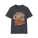 Running on Coffee T-Shirt — “Running on Coffee and Questionable Decisions” - Humor Graphic Tee