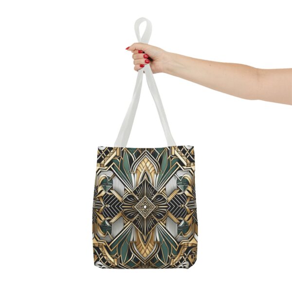 Geometric Pattern Tote Bag - Art Deco Design
