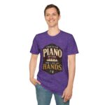Piano Humor T-Shirt — "I Used to Play Piano by Ear, Now I Use My Hands"