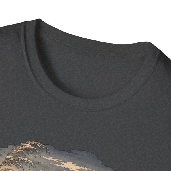 Crane Sunset T-Shirt — Vintage Japanese Ukiyo-e Landscape Tee