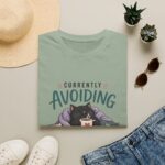 Currently Avoiding Responsibilities Funny Cat T-Shirt — Lazy Day Tee