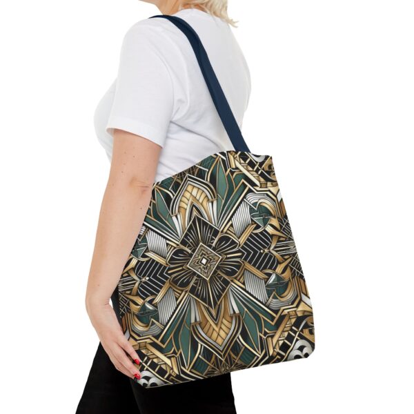 Geometric Pattern Tote Bag - Art Deco Design