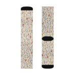 Floral Vintage Ribbed Sublimation Socks