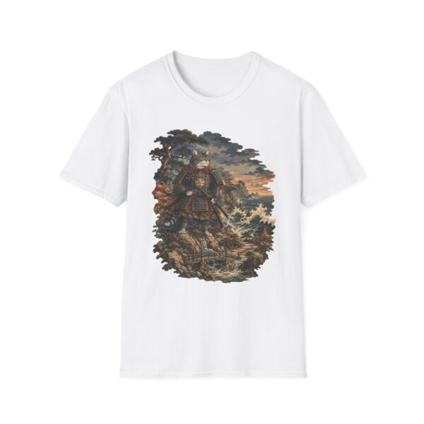 Samurai Cat Ukiyo-e T-Shirt — Vintage Warrior Art Tee