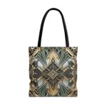 Geometric Pattern Tote Bag - Art Deco Design