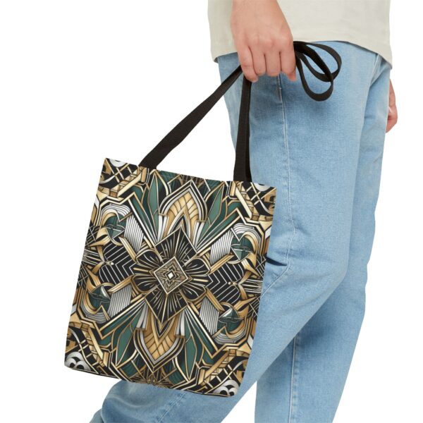 Geometric Pattern Tote Bag - Art Deco Design