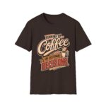 Running on Coffee T-Shirt — “Running on Coffee and Questionable Decisions” - Humor Graphic Tee