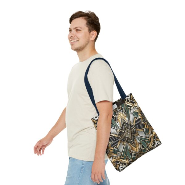Geometric Pattern Tote Bag - Art Deco Design