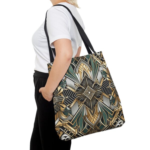 Geometric Pattern Tote Bag - Art Deco Design