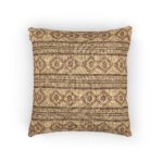 Boho Tribal Woven Pillow | Ikat Pattern Decorative Cushion