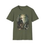 Samurai with Straw Hat Bamboo Forest T-Shirt | Japanese Warrior Illustration