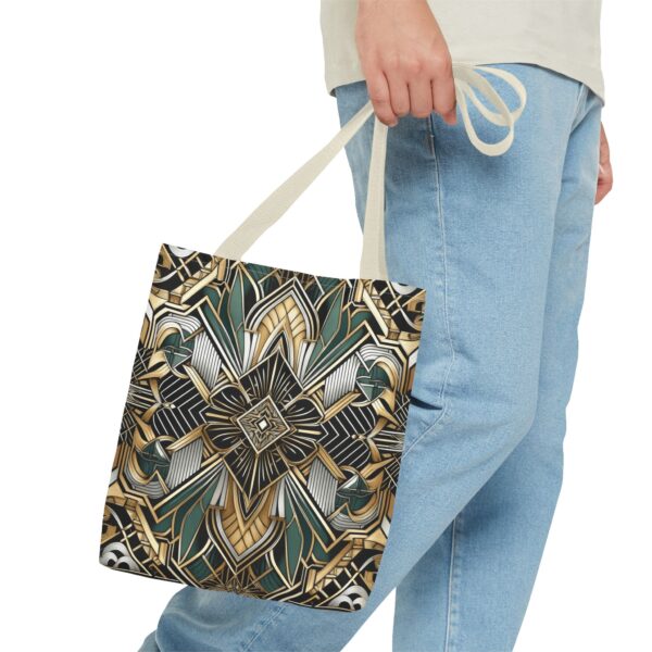 Geometric Pattern Tote Bag - Art Deco Design