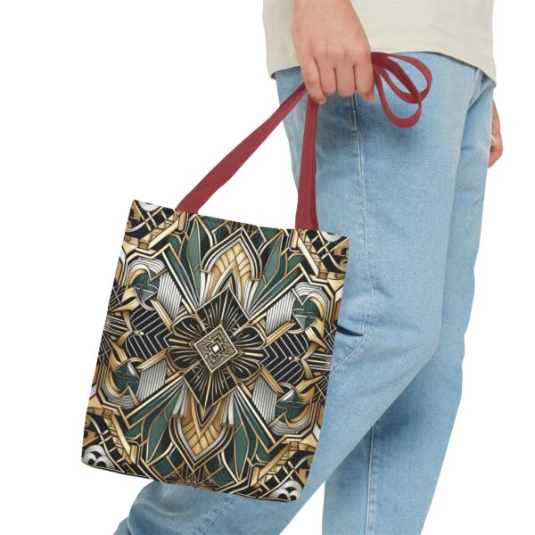 Geometric Pattern Tote Bag - Art Deco Design