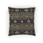 Southwestern Aztec Pattern Woven Pillow | Boho Throw Pillow, Home Decor