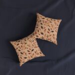 Autumn Vine Square Pillow – Cozy Fall Leaf Decorative Throw Cushion