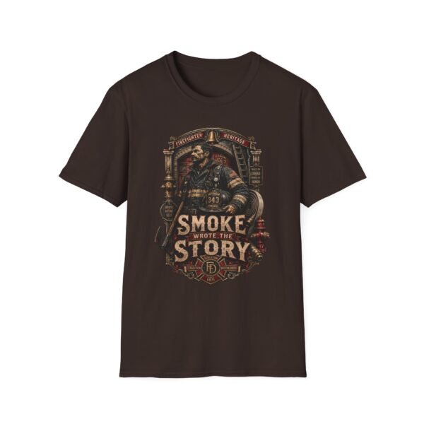 Firefighter Heritage T-Shirt - "Smoke Tells the Story" Vintage Firefighter Tee