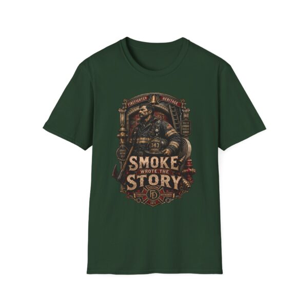 Firefighter Heritage T-Shirt - "Smoke Tells the Story" Vintage Firefighter Tee