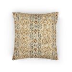 Boho Kilim Geometric Woven Pillow, Decorative Pattern Cushion