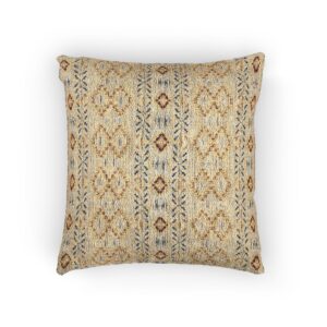 Boho Kilim Geometric Woven Pillow, Decorative Pattern Cushion