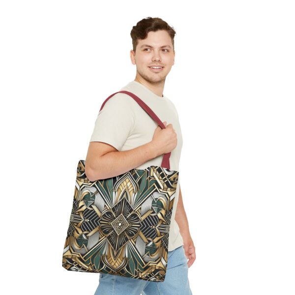 Geometric Pattern Tote Bag - Art Deco Design