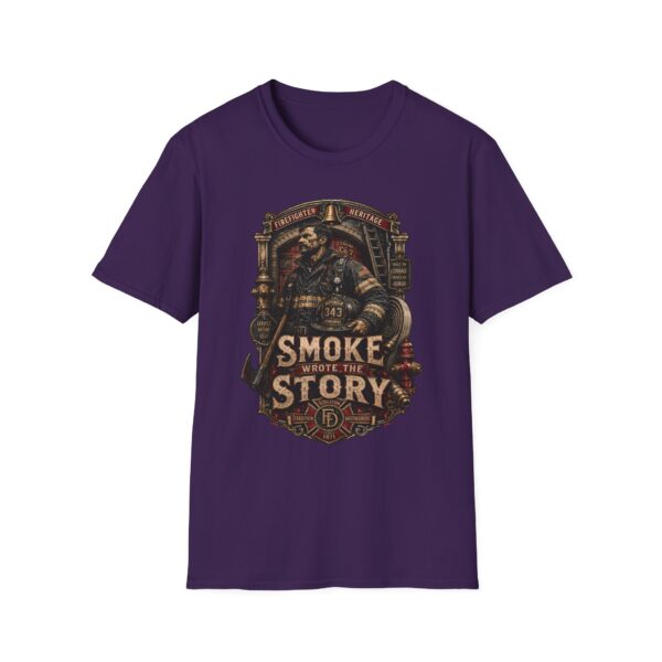 Firefighter Heritage T-Shirt - "Smoke Tells the Story" Vintage Firefighter Tee