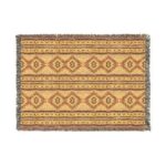 Southwestern Diamond Pattern Woven Blanket | Aztec Throw, Boho Home Decor